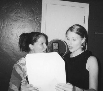 Gwen and Laura recording